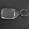 50x Clear Acrylic Plastic Blank Keyrings Insert Passport Photo Keychain Key K8N1