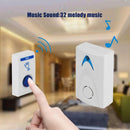 LED Wireless Digital Chime Door Bell Doorbell Remote Control 32 Chimes Songs