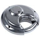 1x PADLOCKS HEAVY DUTY 70MM ROUND CIRCULAR DISC PADLOCK with 1 KEYS Q7M5