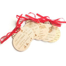 6pcs Wooden Christmas Pendent Xmas Tree Hanging Ornaments Decor (JM01694) A