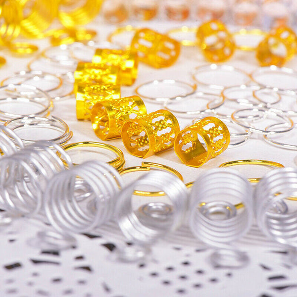 60pcs/Set Hair Braid Dreadlock Beads Braiding Hair Extension Accessories  Gw