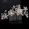 Crystal Rhinestone Wedding Flower Pearls Hair Clip Hair Comb Women Bride-.AU