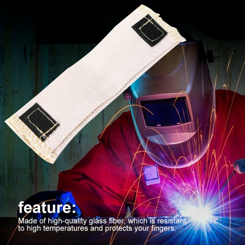 Glass Fiber Finger Cover Heat Shield Guard Protection Glove for TIG Welding