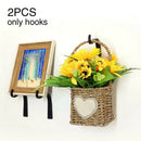 Wrought Iron Hanging Plants Wall Hooks Clothing Storage With Screws