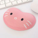 Cartoon Cat Silicone Wrist Rest Mouse Pad Desktop PC Hand Support Cushion