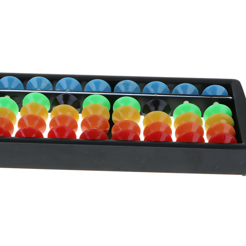 Plastic 17 Digits 5 Colors Beads Arithmetic Learning & Teaching Tool Abacus