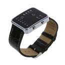 Fashion Women Men Red LED Digital Wrist Sport Watch Binary Wristwatch Pu Le L4L7
