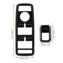 5Pcs Car Auto Carbon Fiber Window Switch Button Trim Cover Frame For Merced