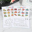 24 Pages Coloring Book Kindergarten Painting Graffiti Baby Painting Picture  Fly