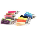 12 Pieces Colorful Velvet Tassel Charms Pendants For Bags Necklace Earrings