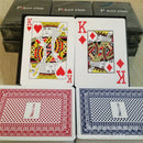 1X Waterproof Washable Poker Red 100% PLASTIC Size Playing Cards Texas Poker