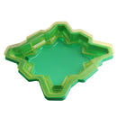 Plastic Burst Gyro Combat Arena Spinning Top Stadium Plate with Cover Green