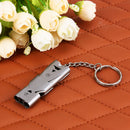 150db Pocket Stainless Steel Outdoor Double Tube High Decibel Survival Whistle
