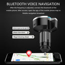 Car Bluetooth 5.0 Transmitter Charger TF Card Audio Kit with Display BT17