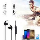Wireless Headphone Bluetooth Running Sports Metal Magnetic Stereo Earhook A