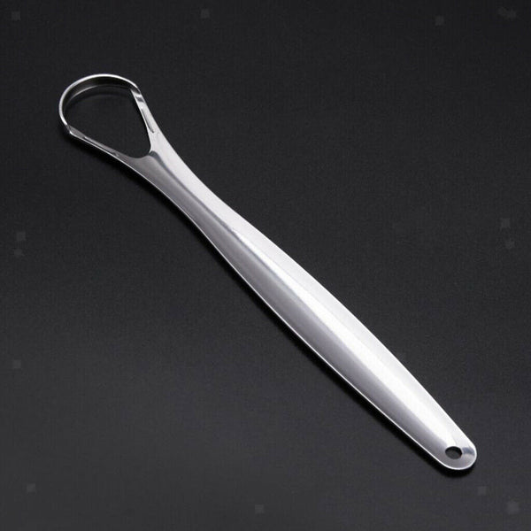 2x Stainless Steel Tongue Tounge Cleaner Scraper Dental Care Hygiene Mouth Oral