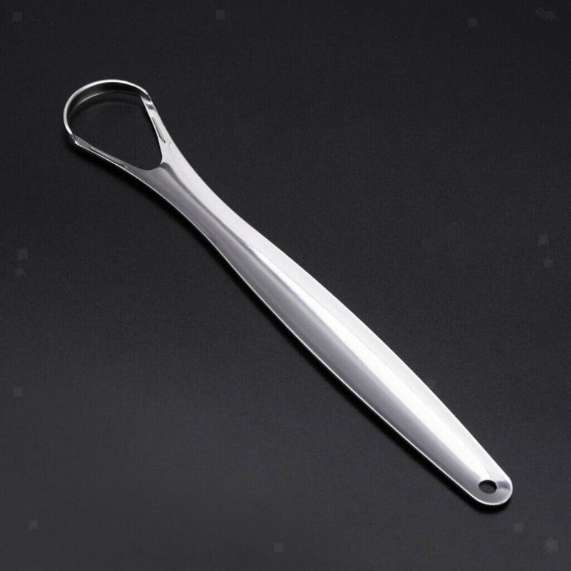 2x Stainless Steel Tongue Tounge Cleaner Scraper Dental Care Hygiene Mouth Oral