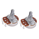 2PCS Copper A250K Potentiometers Electric Guitar Audio Volume Tone Pots