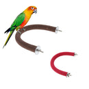 Bird Perch Nature Wood Stand for Small Medium Large Parrots - 2 Pcs Different