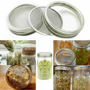 Stainless Steel Sprouting Lids for Wide Mouth Mason Jars - Strainer Lid for K2W9