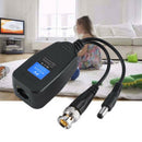 1Pair 60dB CCTV Coax BNC Video Power Balun Transceiver to CAT5e 6 RJ45 Connector