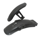 1Set Black Metal Motorcycle Rear And Front Fender Mud Guard Cover Protector C4R1