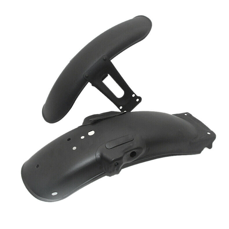 1Set Black Metal Motorcycle Rear And Front Fender Mud Guard Cover Protector C4R1