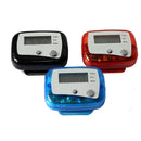 1X NewLCD PEDOMETER with CLIP - DIGITAL ELECTRONIC WALKING DISTANCE STEP COUNTER