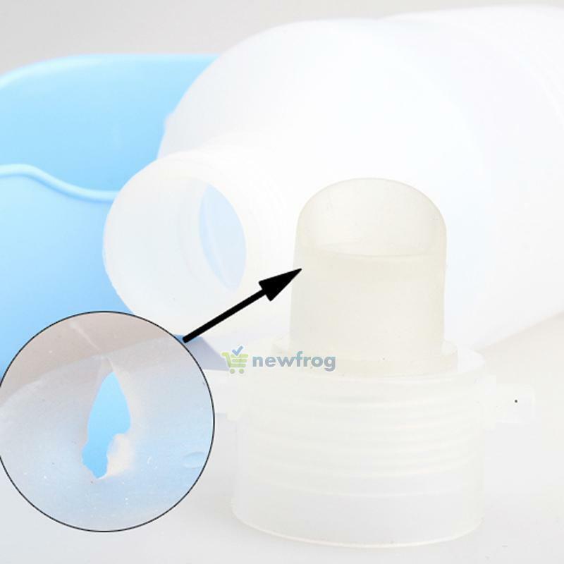 Portable Plastic Feeding Bowl Dog Cat Travel Pet Water Bottle Dispenser Feeder