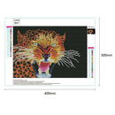 5D DIY Full Drill Diamond Painting Fierce Tiger Cross Stitch Embroidery Kit