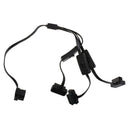 1x 16-pin ODB2 Cable, Right Angle 3-way Divider Fault Diagnosis Cord Extension