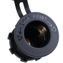 Cigarette Marine Moto Cigar Lighter Power Plug (Black) T9W1