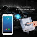 Wireless Bluetooth FM Transmitter Radio Adapter Hands-free Car Kit USB Charger