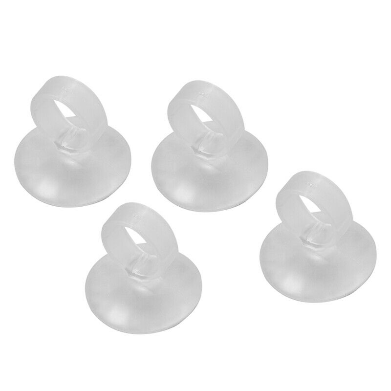 4 Pieces Aquarium Air Line Hose Holder Suction Cups 30mm Soft Plastic C2V1