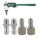 4pcs 1/4 inch Male Pressure Washer Hose Connector Quick Coupler Fittings