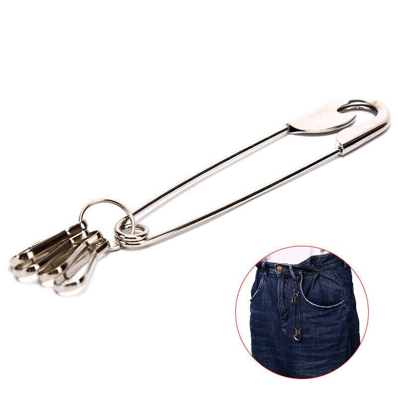 19cm Unisex Punk Metal Belt Chain Rock Trousers Jeans Keychain Men's Hip Hop  Bj