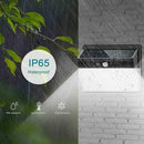 206 LED Solar Waterproo fPower PIR Motion Sensor Wall Outdoor Garden Lamp S5M8