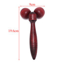 wooden ball roller massager tool reflexology hand face body relax random colorLJ