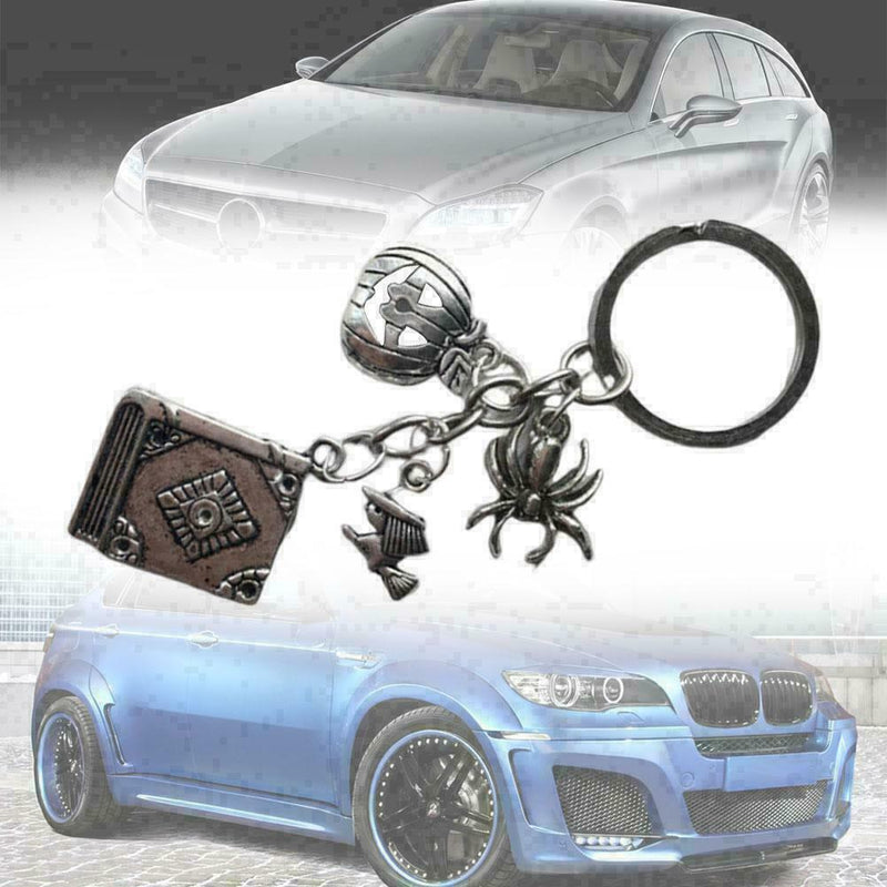 Halloween Key Ring Pumpkin Spell Book Witch Alloy Popular New Key Chain Z3I J1N9