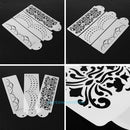 3pcs Plastic Cake Stencils Fondant Baking Decorating Moulds DIY Household Tool