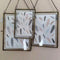 2 Sided Hanging Glass Display Frame for Photo Picture Specimen 18x13cm #B