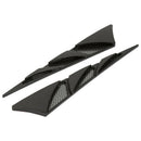 Pair ABS Universal Car Simulation Hood Vent Decor Sporty Side Air Flow Stick FT
