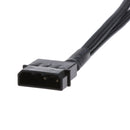 2pcs 4Pin  to 2x 3/4pin Fan Splitter Power Cable Sleeved Braided for PC