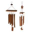 Pack of 2 Bamboo Wind Chime Bells, Lucky Fengshui Ornament, Unique Gifts