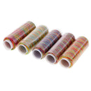 5pcs 150D Rainbow Sewing Machine Thread Hand Embroidery Thread Spools