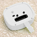 Cute Mini Dial Number Desk Table Alarm Clock For Children Kids White 1Pcs