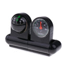 2 In1 Removable Car Compass Thermometer Adhesive Van Truck Vehicle Direction