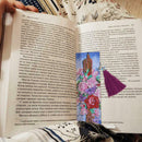 DIY Flower Special Shaped Diamond Painting Leather Tassel Bookmark Gifts