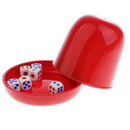 1 Set of Dice KTV Bar Gambling Casino Poker Game Dice Cup for Dice Games -
