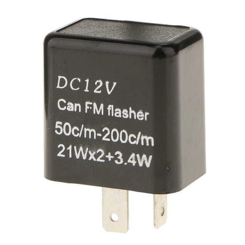 2Pin Electronic Flasher Relay Fix For LED Turn Signal Lamps Hyper Flash 12V